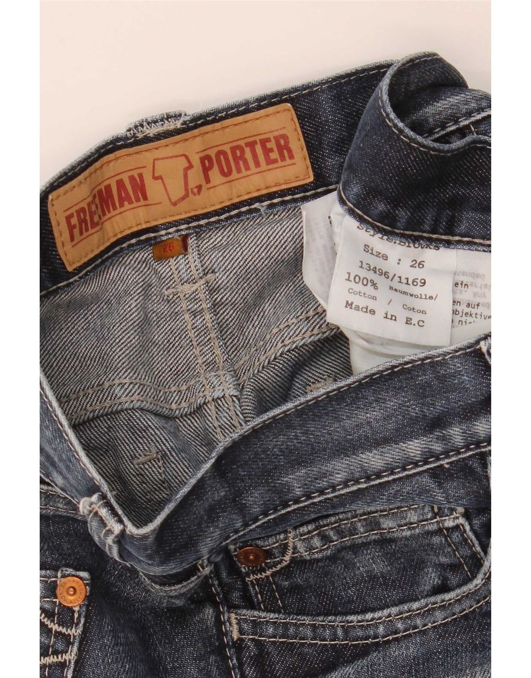 Freeman T. Porter Jeans Bootcut para Mujer W26 L31 Algodón Azul