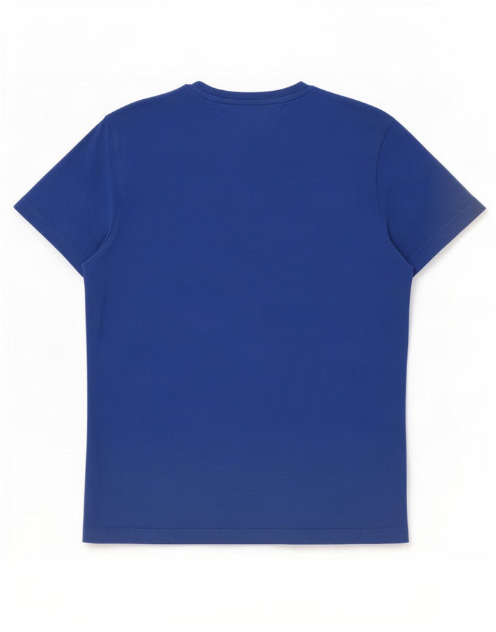 Tommy Hilfiger Hombre Camiseta Gráfica Top Algodón Azul Medio