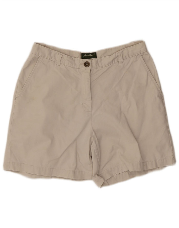 Eddie Bauer Pantalones cortos chinos para mujer US 10 Large W30 Blanco