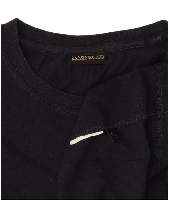 Napapijri Hombre Top Manga Larga Grande Azul Marino