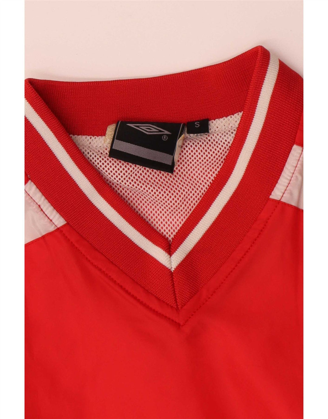 Umbro Hombre Top Manga Larga Pequeño Rojo Colorblock Poliéster