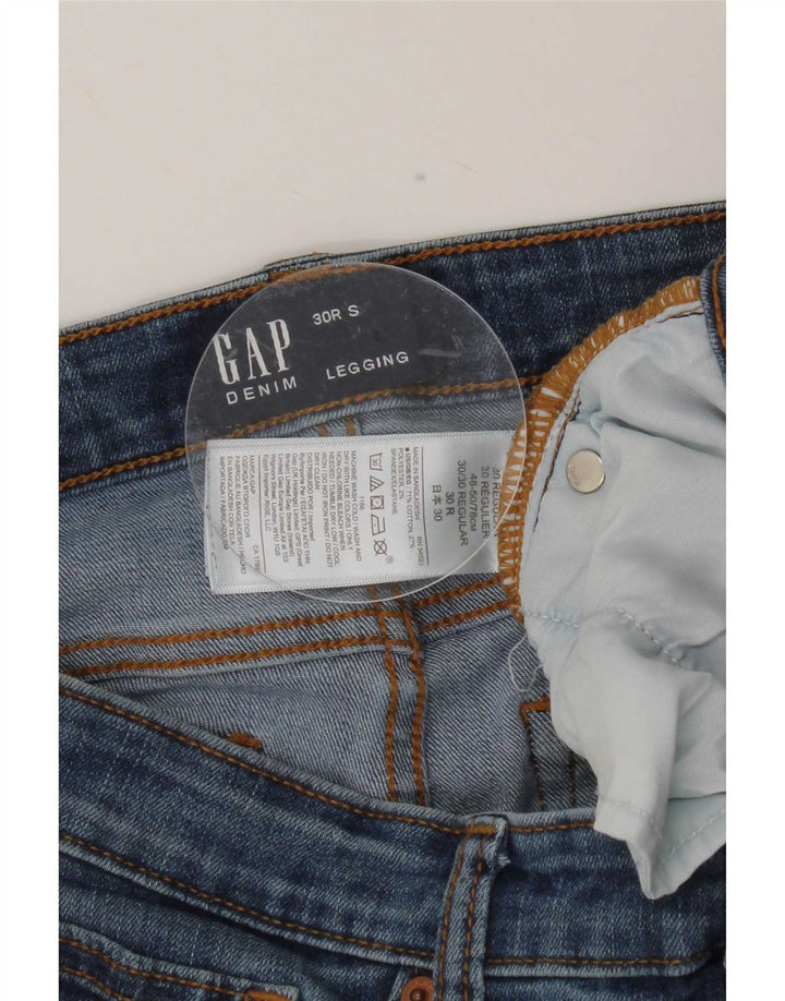 Gap Mujer Legging Cropped Jeans W30 L25 Algodón Azul