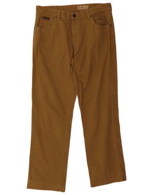 Wrangler Pantalones Casuales Recto Texas Para Hombre W34 L30 Marrón
