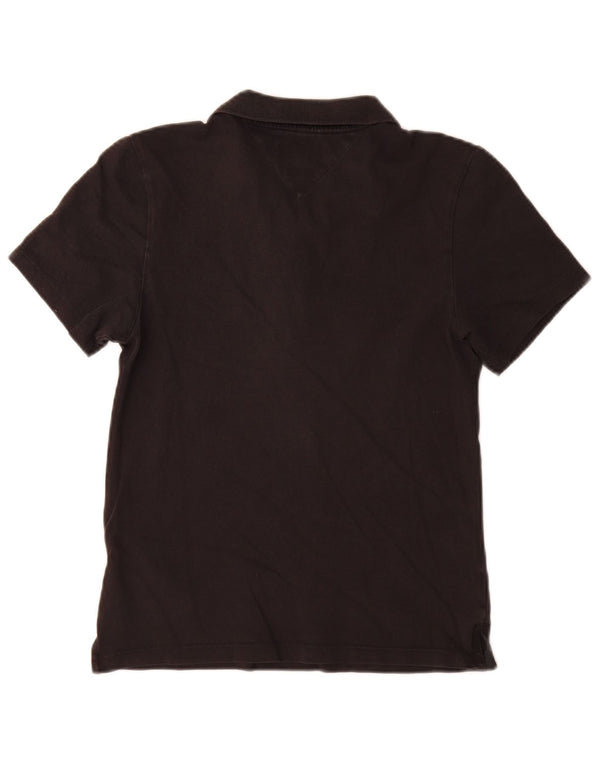Tommy Hilfiger Polo Slim para Mujer UK 40 Grande Algodón Negro