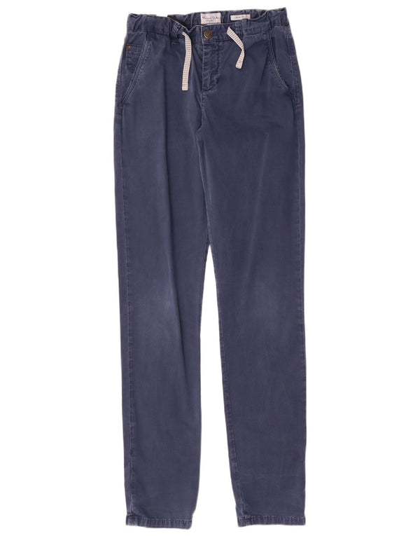 Massimo Dutti Pantalón Chino Slim Fit Casual para Niños 13-14 Años W26 L33 Azul