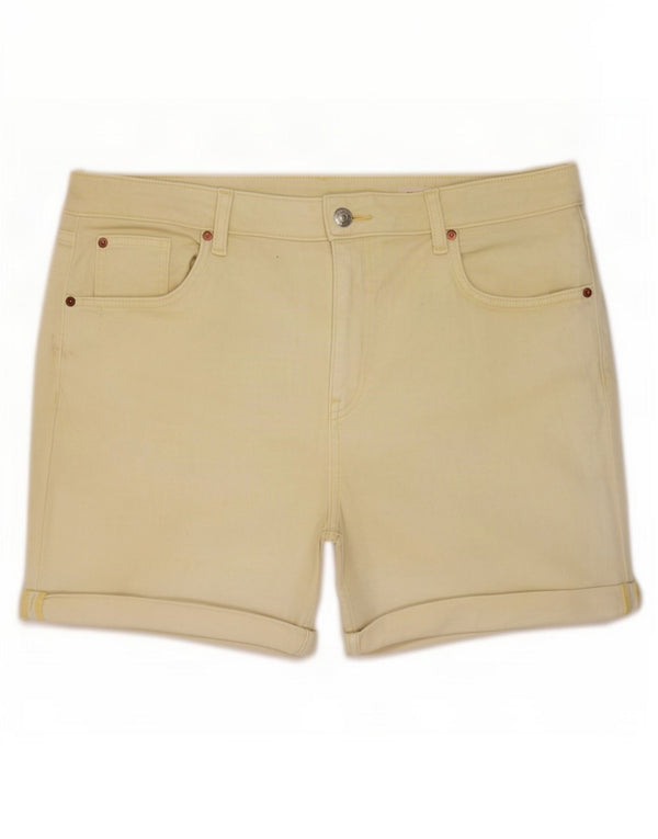 Marks & Spencer Pantalones cortos vaqueros Boyfriend para mujer UK 46 Large W36 Algodón amarillo