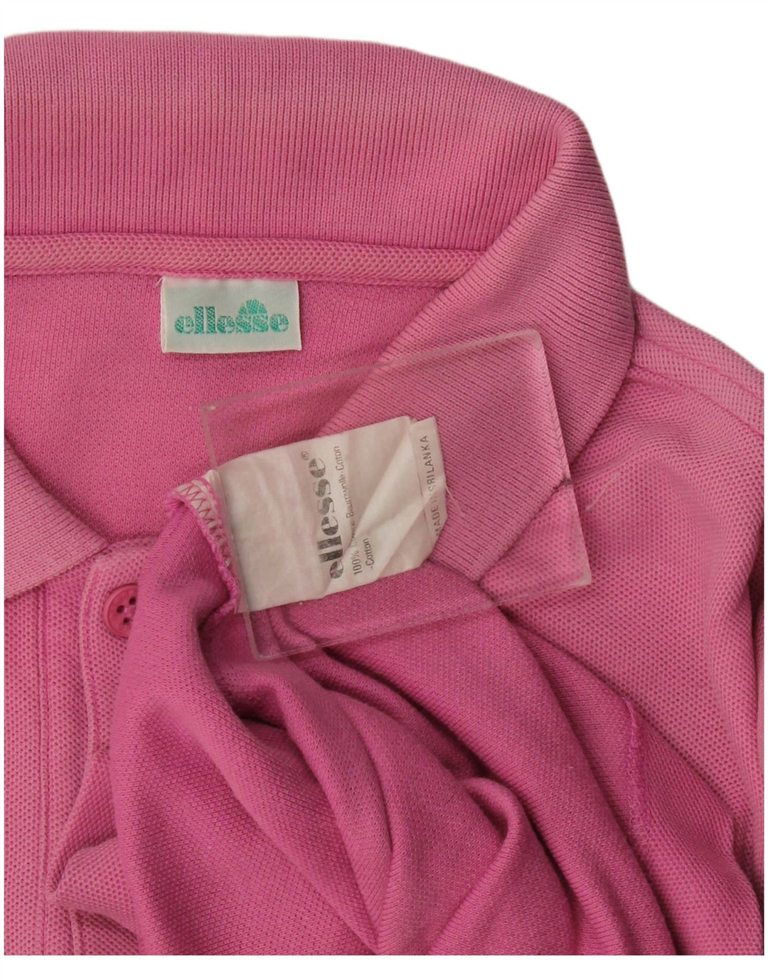 Polo Ellesse Hombre Grande Rosa Algodón