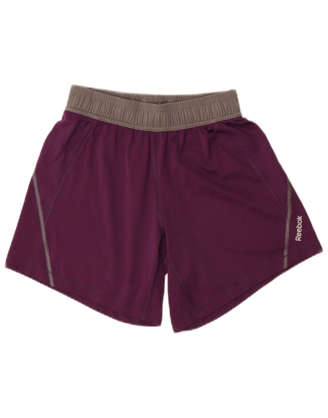 REEBOK Pantalones cortos deportivos para niño 7-8 años XS Morado Poliéster color block