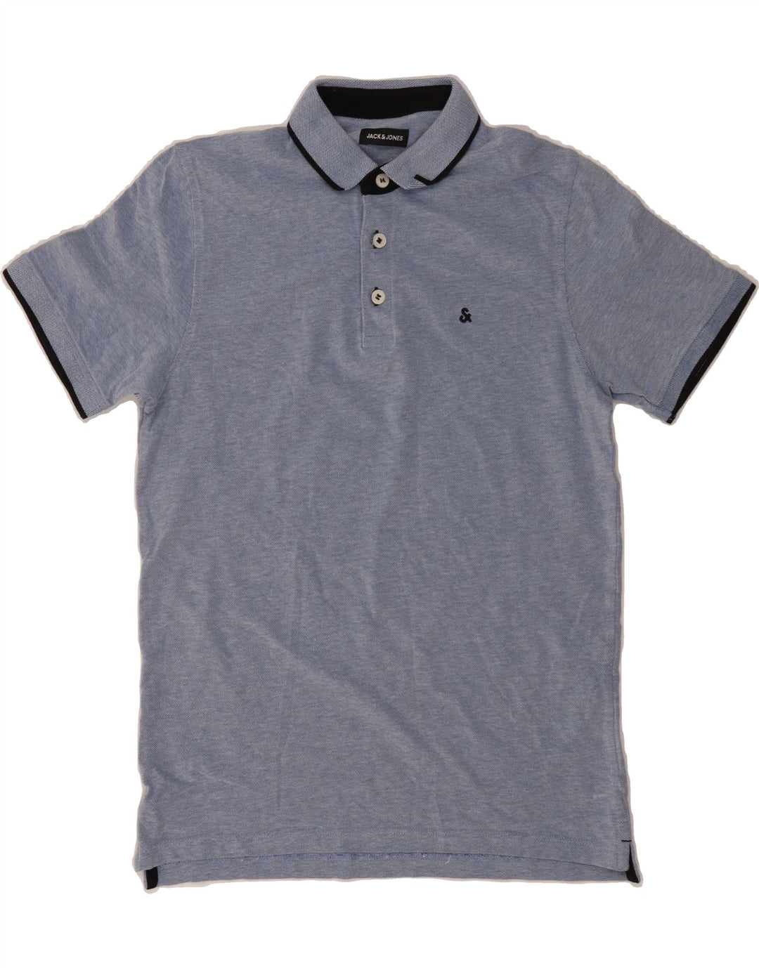 JACK & JONES Mens Polo Shirt Medium Blue Cotton Vintage Jack & Jones and Second-Hand Jack & Jones from Messina Hembry 