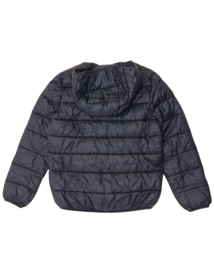 Champion Chaqueta acolchada con capucha para niñas 11-12 años Grande Azul marino Poliéster