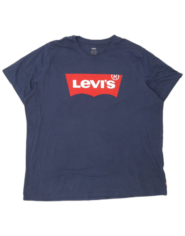 Levi's Camiseta gráfica para hombre Top 2XL Algodón azul marino