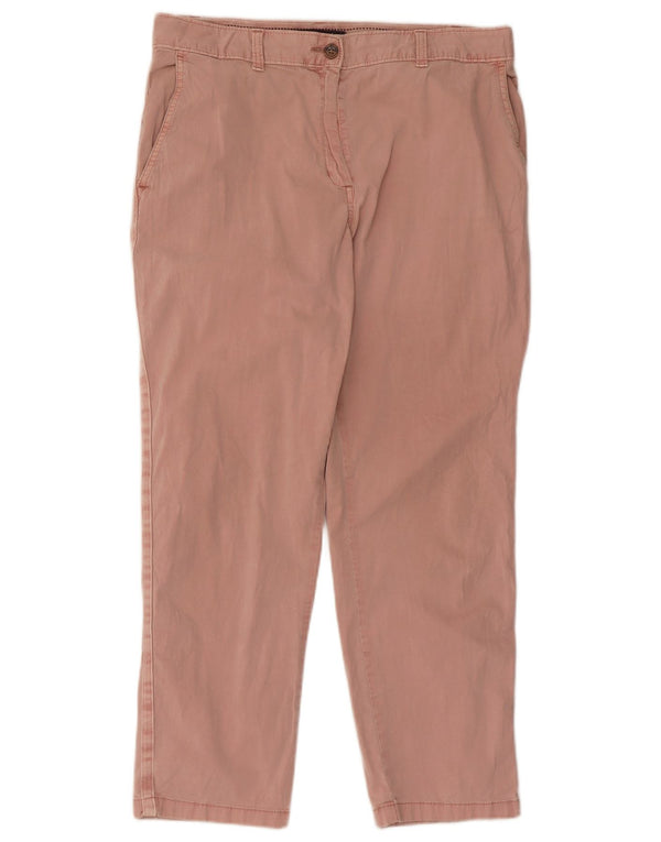 Marks & Spencer Pantalones chinos rectos para mujer UK 12 Medium W32 L26 Rosa