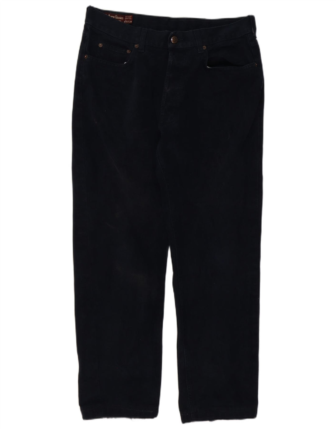 MARLBORO CLASSICS Mens Straight Jeans W33 L27 Navy Blue Cotton