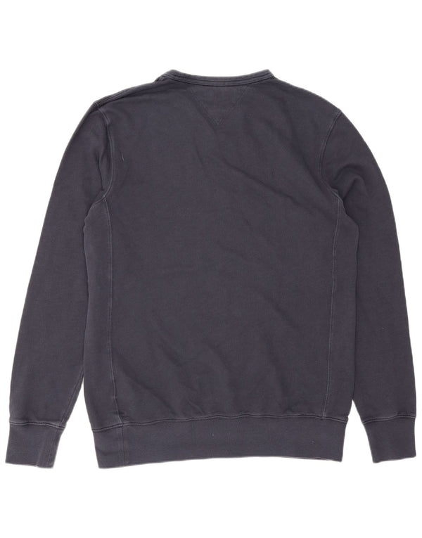 Tommy Hilfiger Mens Vintage Fit Sweatshirt Jumper Large Navy Blue Cotton