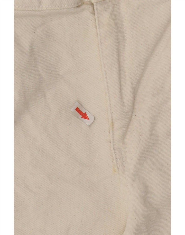 Zara Jeans Acampanados Para Mujer EU 42 Large W32 L31 Algodón Beige