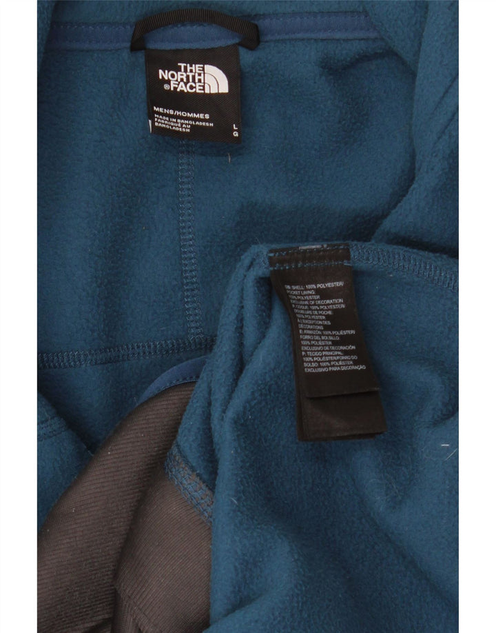 The North Face Chaqueta polar con forro para hombre Reino Unido 40 Poliéster azul grande