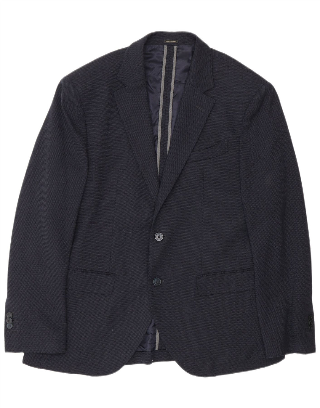 Massimo Dutti Chaqueta Blazer De 2 Botones Para Hombre EU 50 Medium Azul Marino Lana