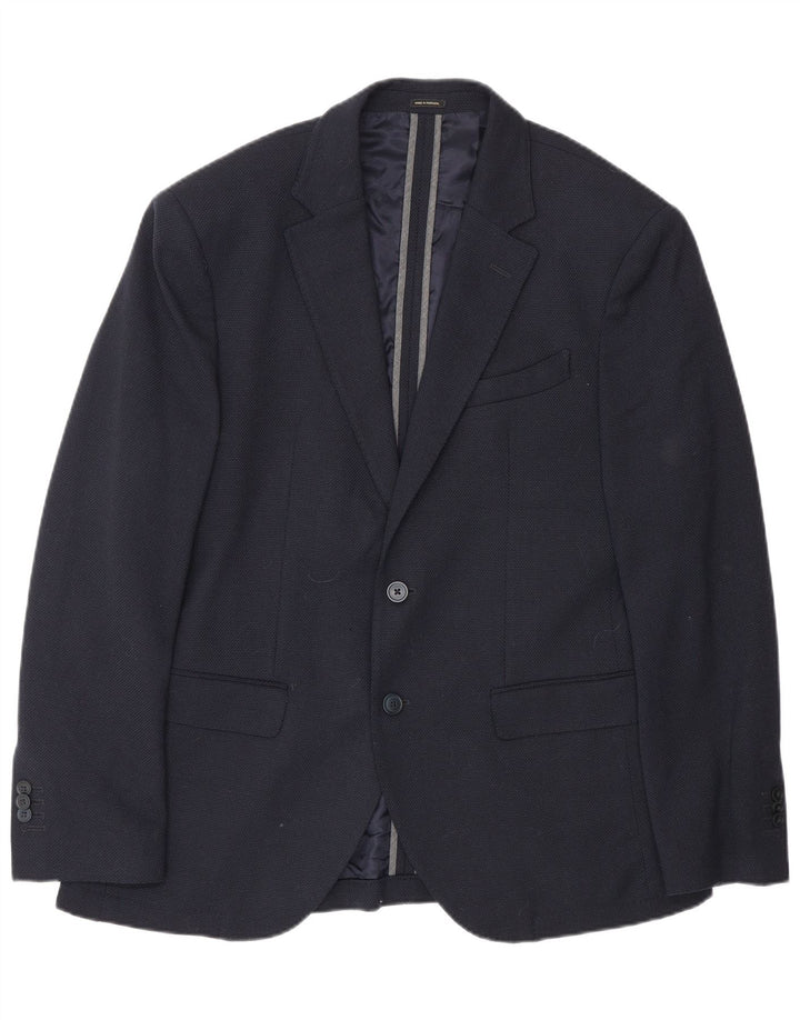 Massimo Dutti Chaqueta Blazer De 2 Botones Para Hombre EU 50 Medium Azul Marino Lana
