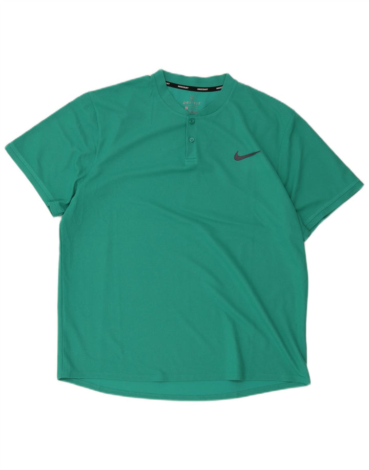 Camiseta Nike Dri Fit para hombre Top XL Poliéster verde