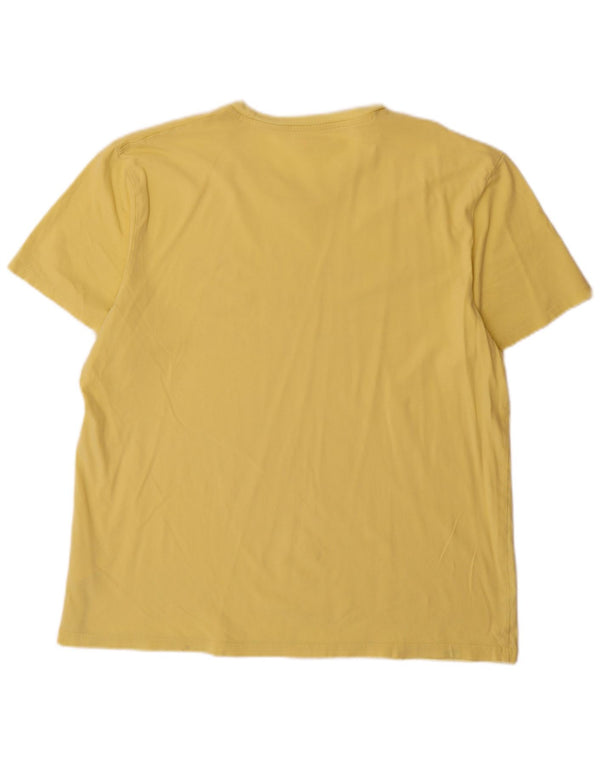 Wrangler Camiseta Gráfica Para Hombre Top Grande De Algodón Amarillo