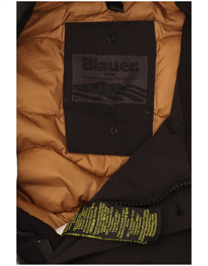 Blauer Chaqueta acolchada para hombre UK 40 Large Nylon negro