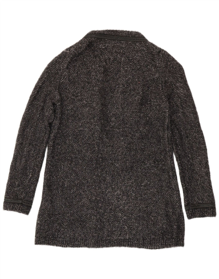 Massimo Dutti Cárdigan Largo para Mujer UK 44 Gris Medio Moteado