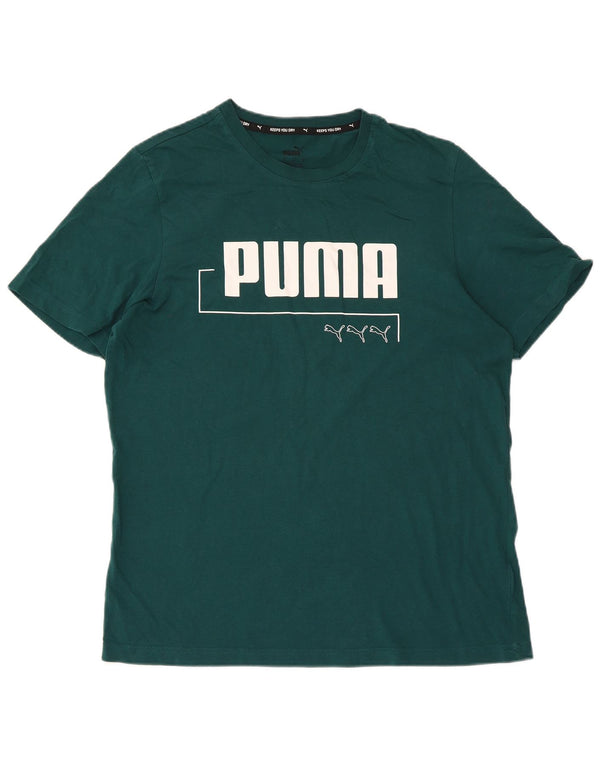 Camiseta Puma Graphic Top Verde Medio |