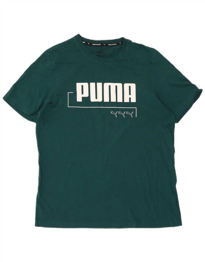 Camiseta Puma Graphic Top Verde Medio |