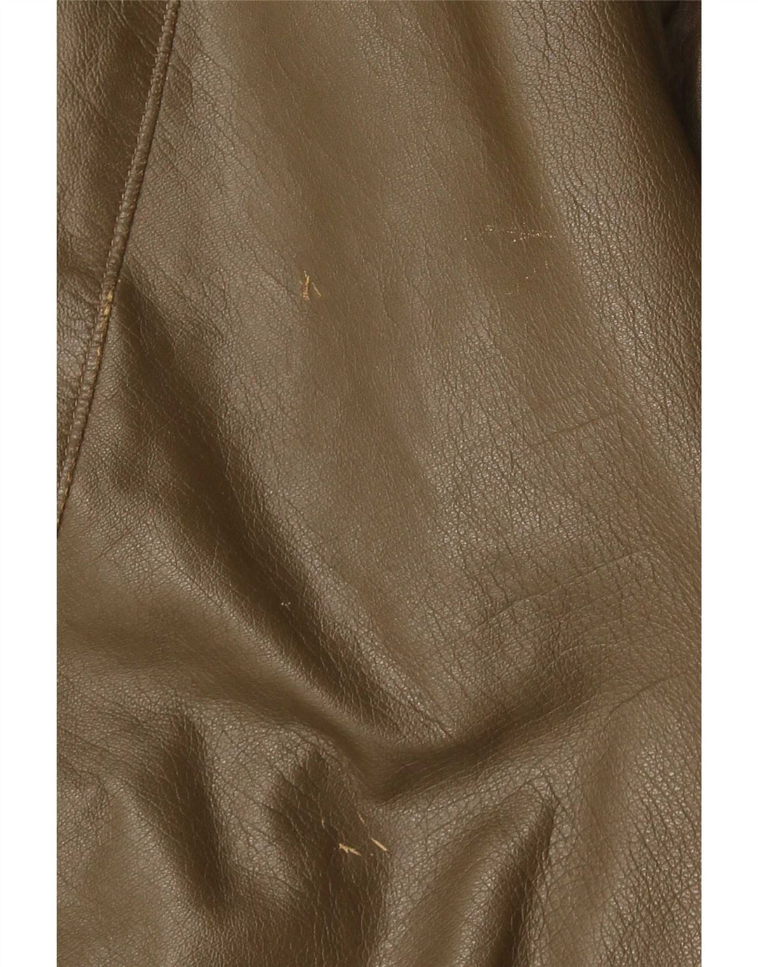 Vintage chaqueta de cuero para hombre Reino Unido 38 cuero caqui medio