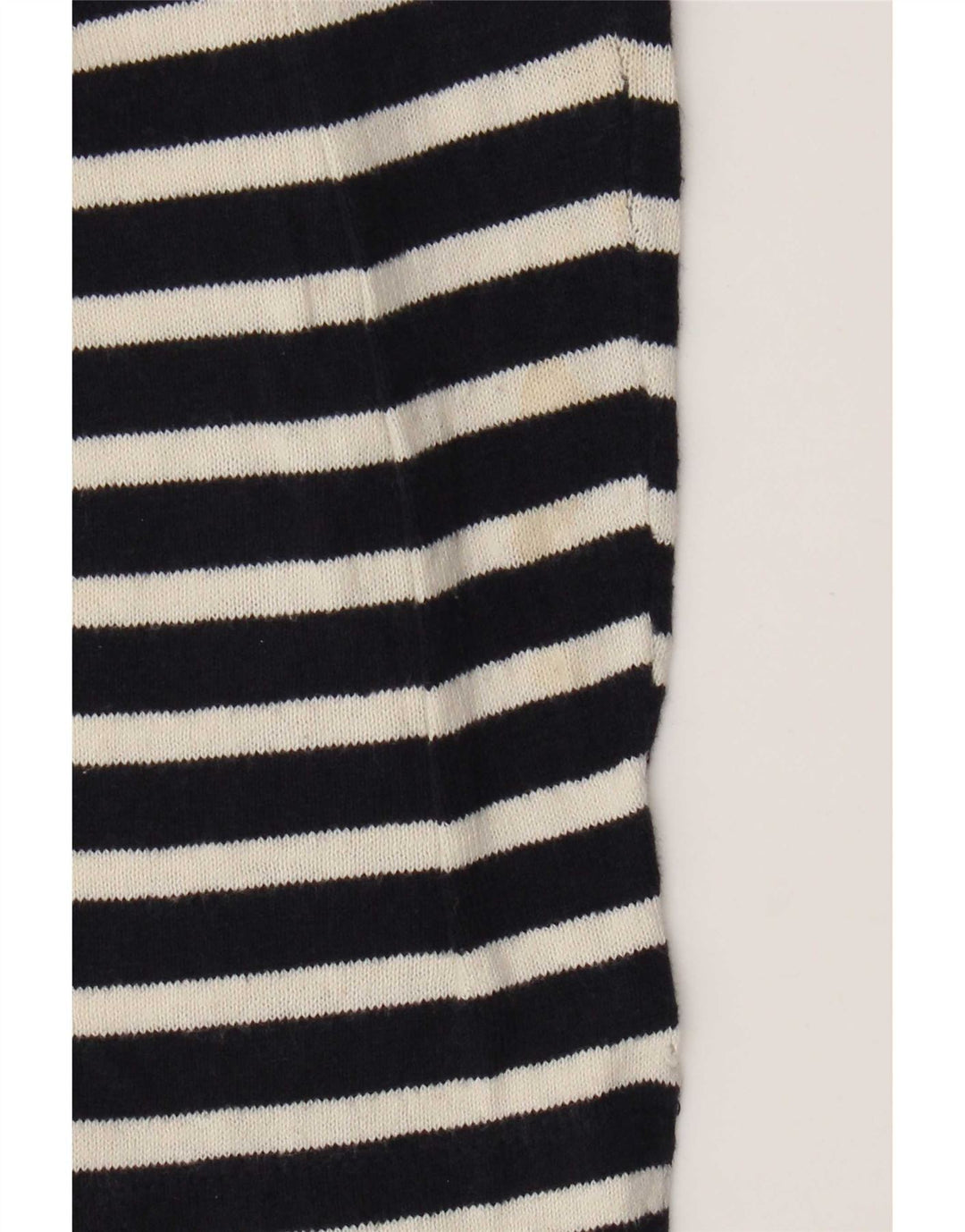 Zara Hombre Top Manga Larga Algodón Rayas Azul Marino Grande