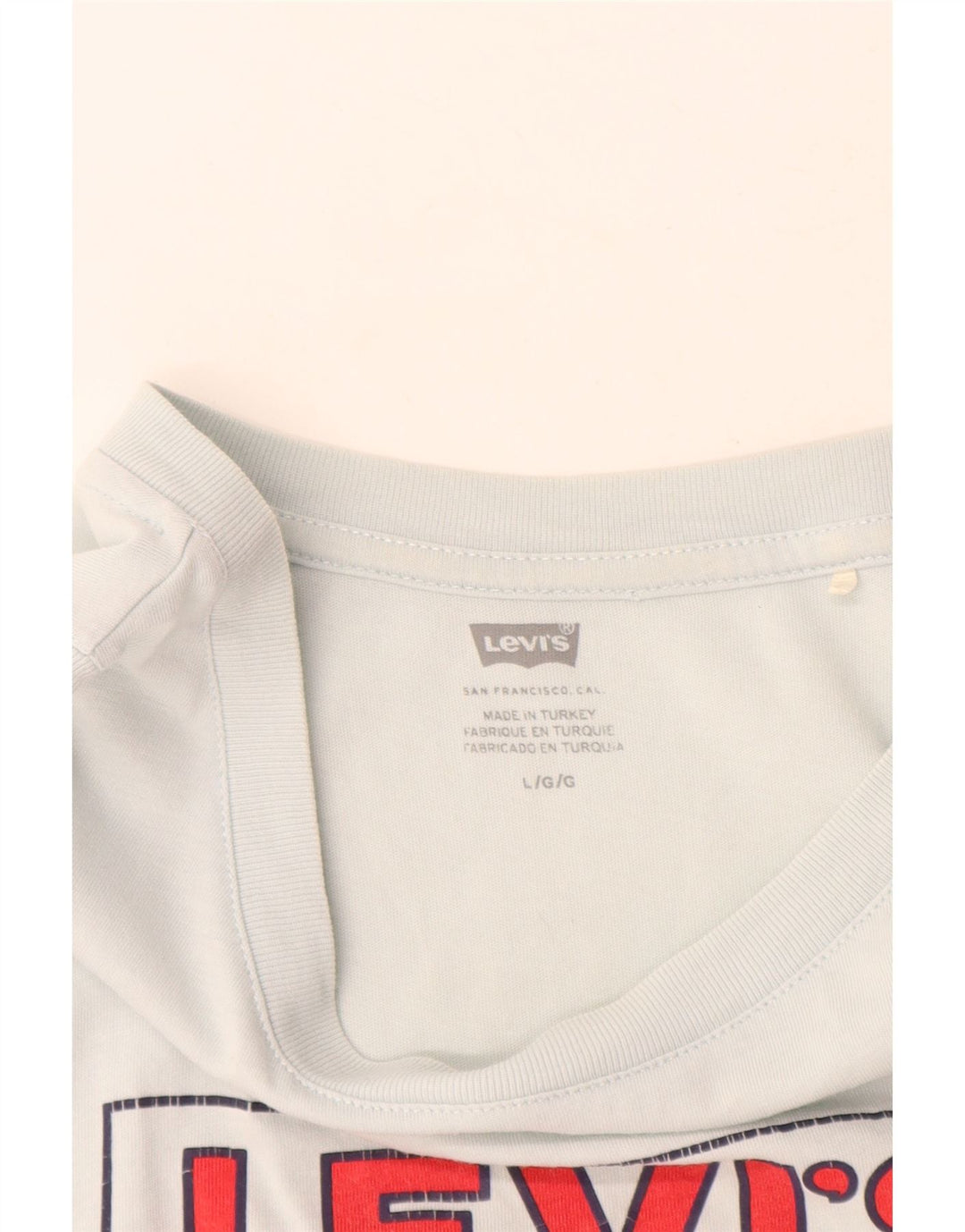 Levi's Top sin mangas con gráfico corto para mujer Reino Unido 46 Algodón azul grande