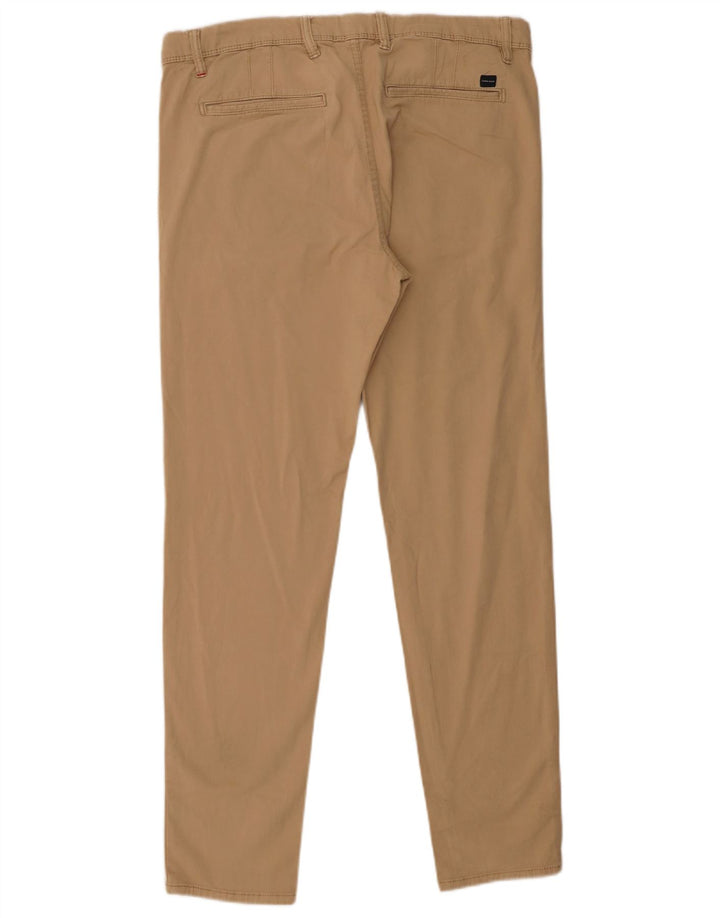 Zara Mens Slim Chino Pantalones EU 42 Medium W32 L30 Beige