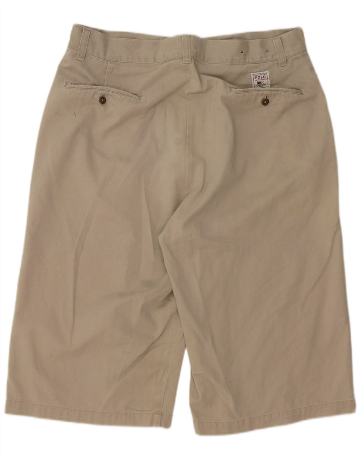 POLO RALPH LAUREN Pantalones cortos chinos para hombre W33 Algodón beige medio
