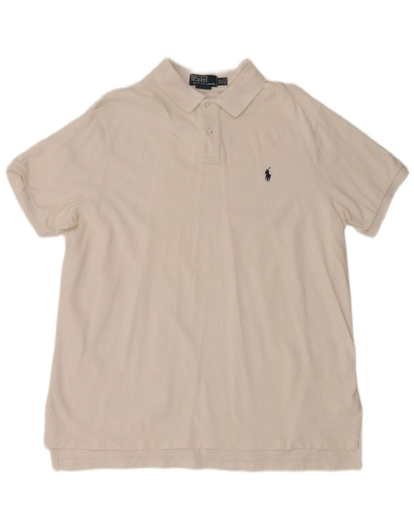 Polo Ralph Lauren Camisa de ajuste personalizado para hombre 2XL Algodón blanco