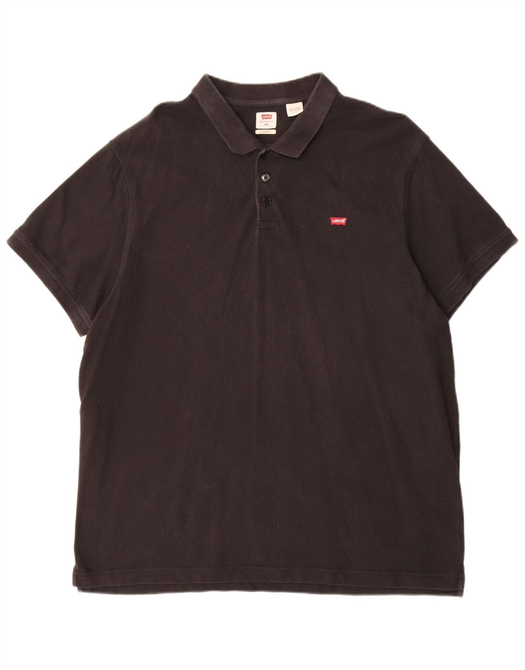Levi's Polo estándar para hombre 2XL Algodón negro