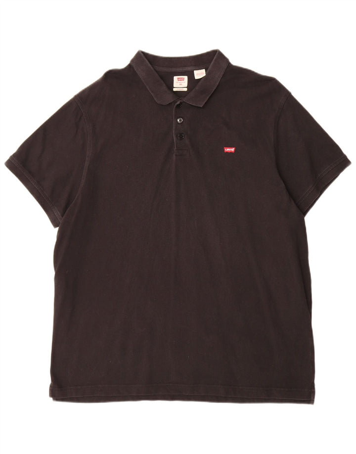 Levi's Polo estándar para hombre 2XL Algodón negro