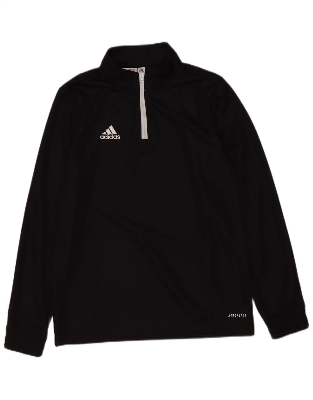 Adidas - Chándal Aeroready con cremallera y cuello para niños, 11-12 años, negro