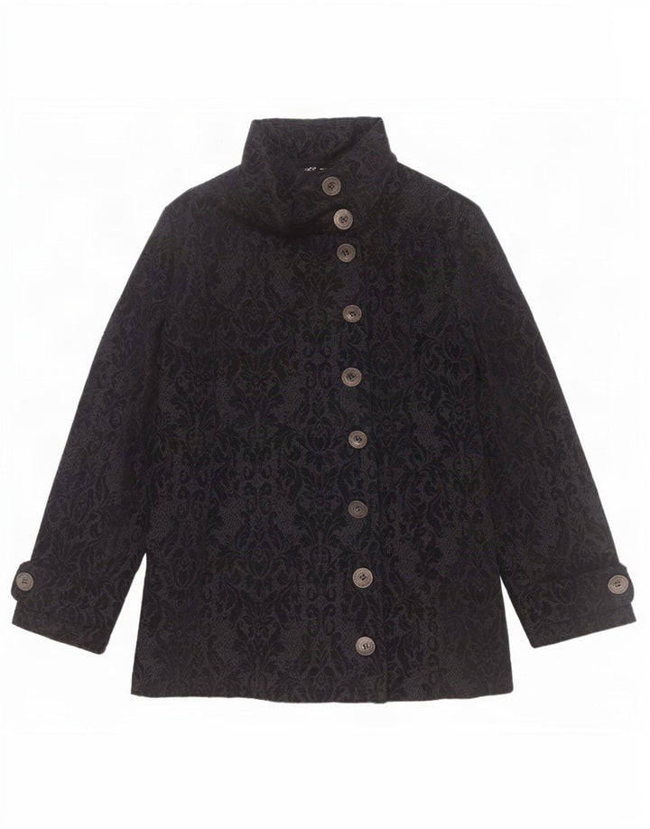 Abrigo Desigual Mujer Gráfico EU 44 XL Negro Floral