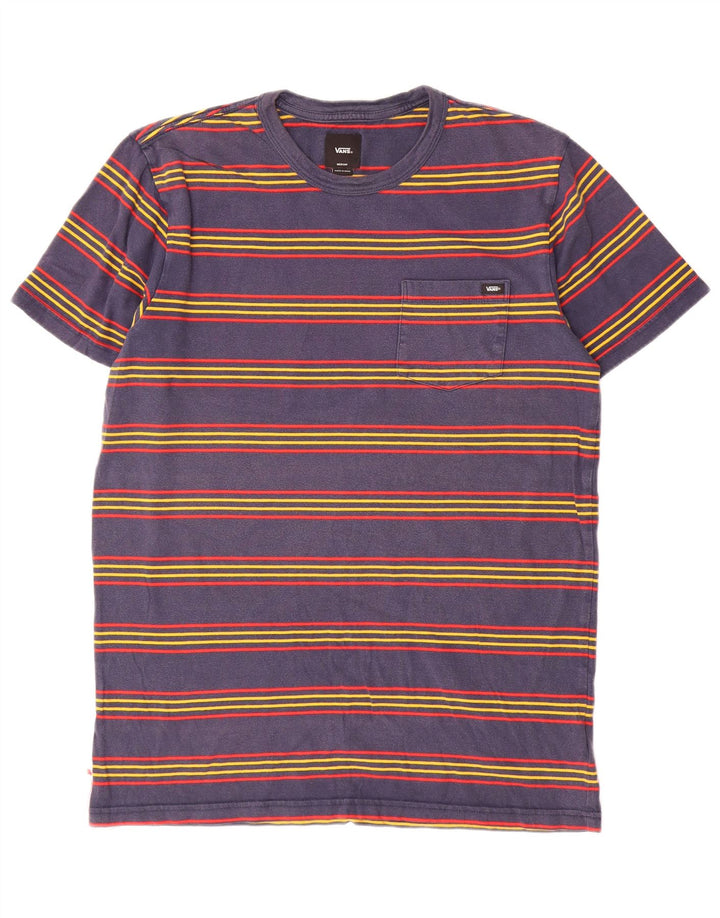 Camiseta Vans Hombre Top Medium Azul Marino Rayas Algodón
