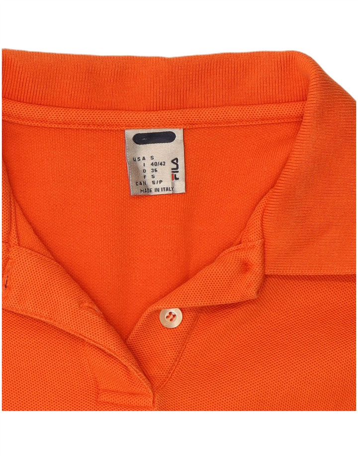 FILA Vestido polo para mujer UK 10 Small Naranja