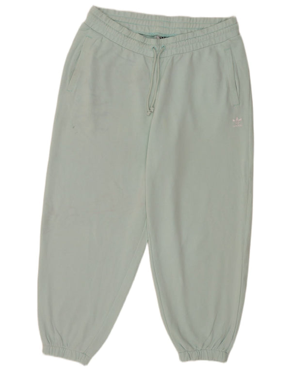 Adidas Womens Tracksuit Trousers Joggers UK 20-22 XL Green Cotton