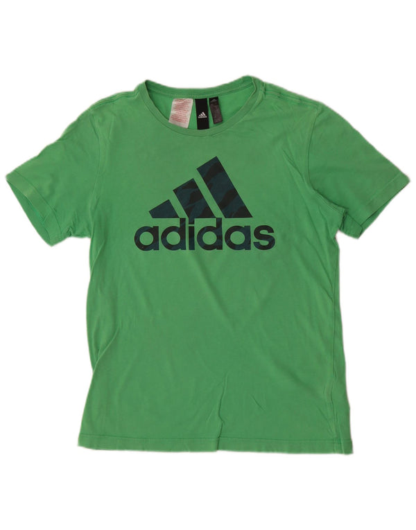 Adidas Camiseta Gráfica para Niños Top 13-14 Años Verde Algodón