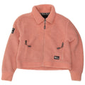 Superdry Mujer Teddy Bear Chaqueta Polar Extragrande UK 10 Small Pink