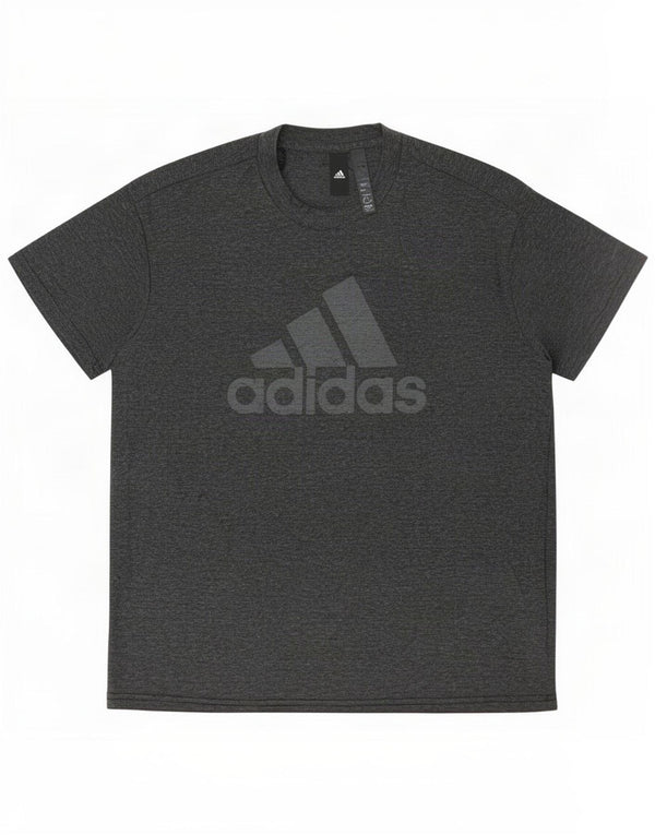 Adidas Womens Graphic T-Shirt Top UK 16/18 Large Grey Polyester