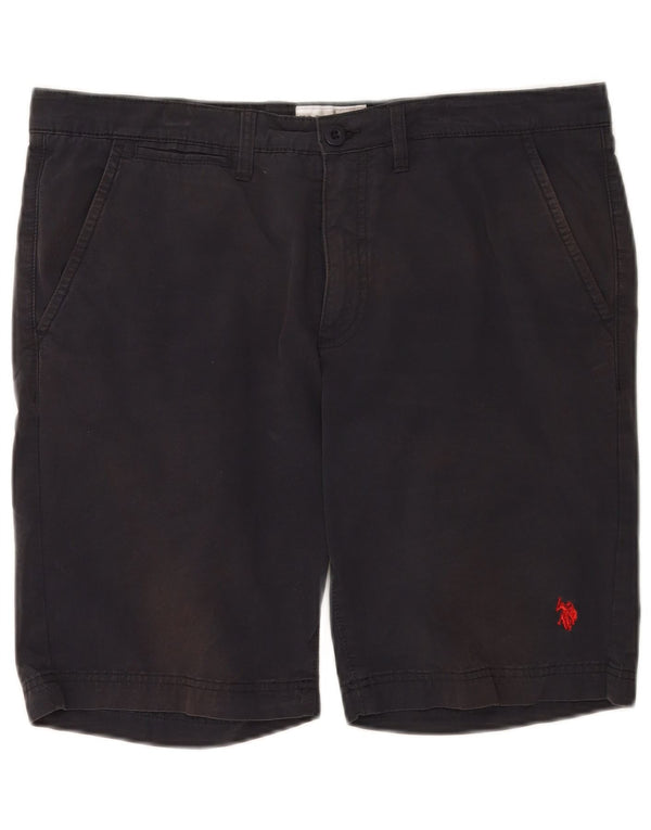 Asociación de Polo de EE. UU. Pantalones cortos chinos para hombre W34 Large Azul marino Algodón