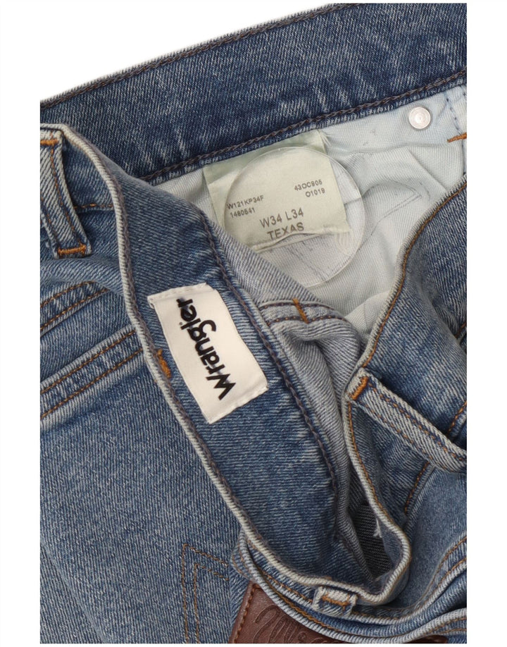 Wrangler Vaqueros Rectos Texas Para Hombre W34 L34 Azul
