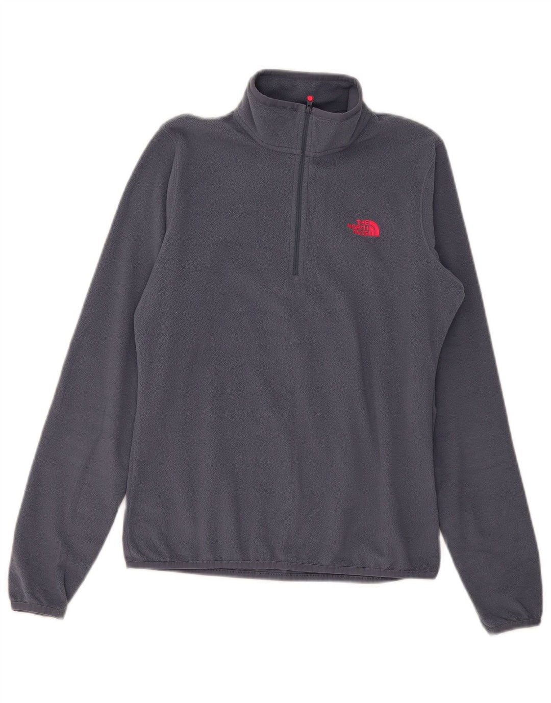 The North Face Jersey de forro polar con cuello y cremallera para mujer Reino Unido 10 Pequeño poliéster gris