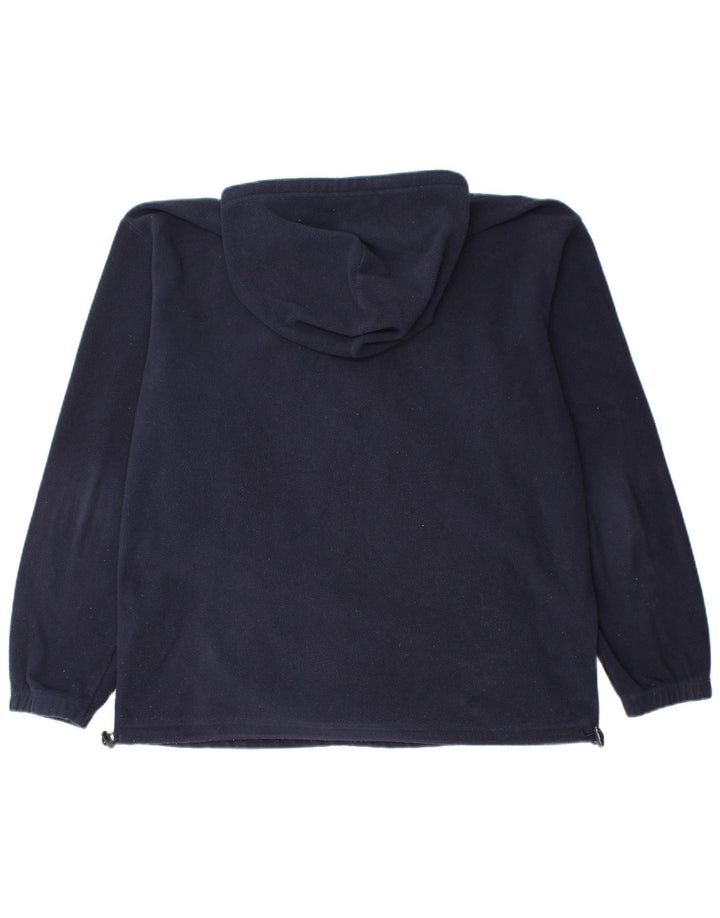 Champion Jersey de forro polar con capucha para hombre, tamaño grande, poliéster azul marino