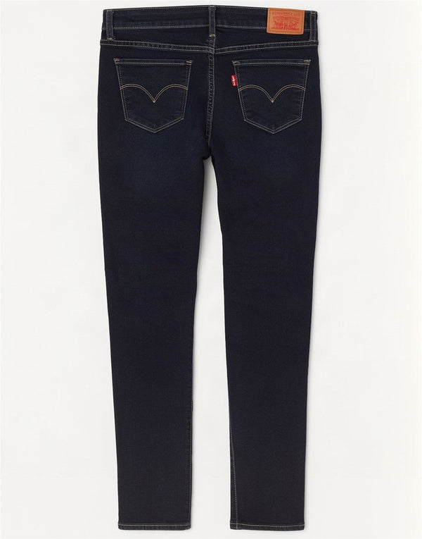 Vaqueros Levi's Mujer 711 Skinny W28 L30 Algodón Azul Marino