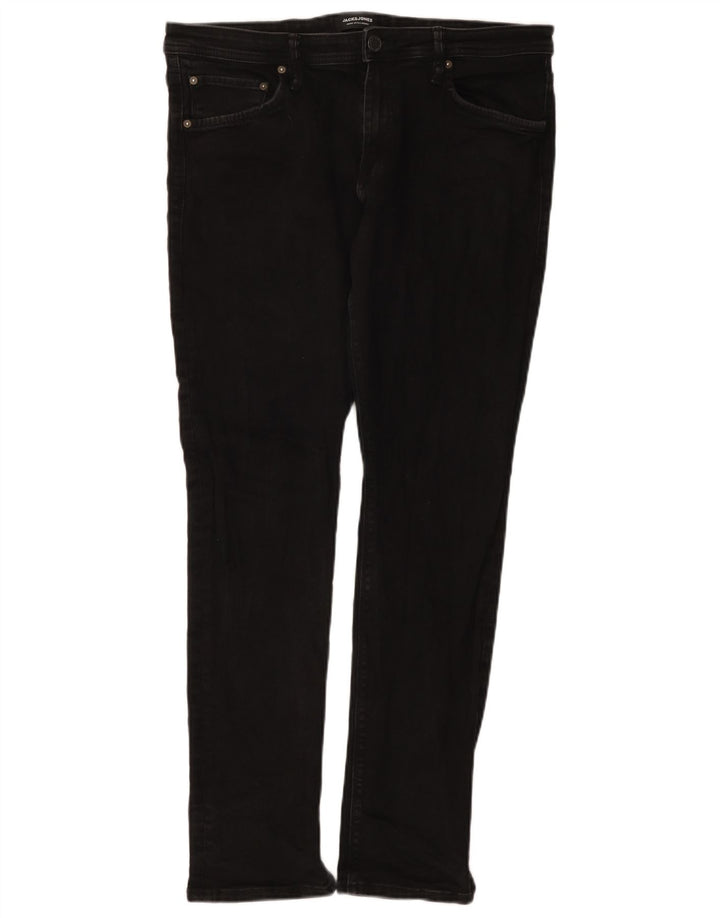Jack & Jones Vaqueros ajustados para hombre W36 L32 Algodón negro